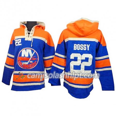 Camisola New York Islanders Mike Bossy22 Azul Sawyer Hoodie - Homem